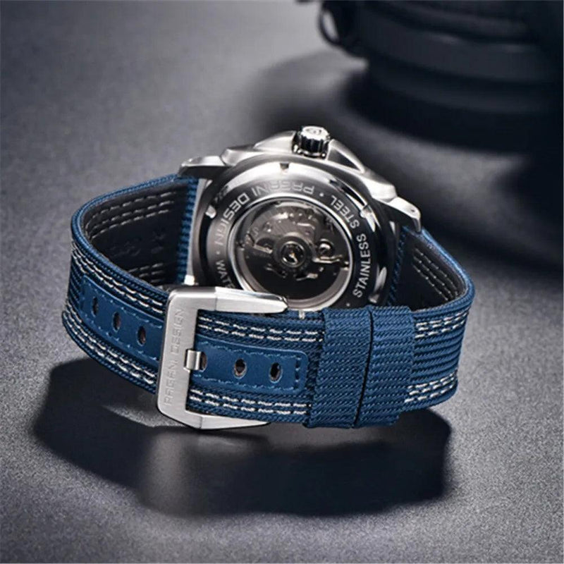 PAGANI DESIGN-Sapphire relógio mecânico esportivo masculino - ffenixdosrelogios